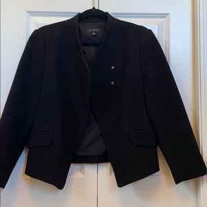 Black Ann Taylor Wool and Polyester Jacket